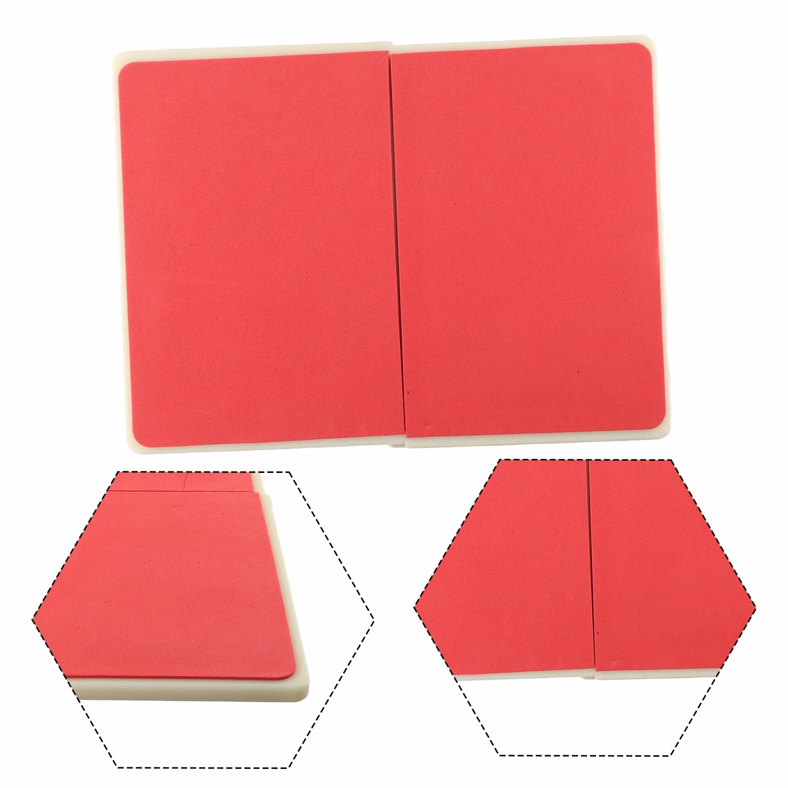 Tabla reutilizable de taekwondo 31x23 cm rojo DAZZLEEX