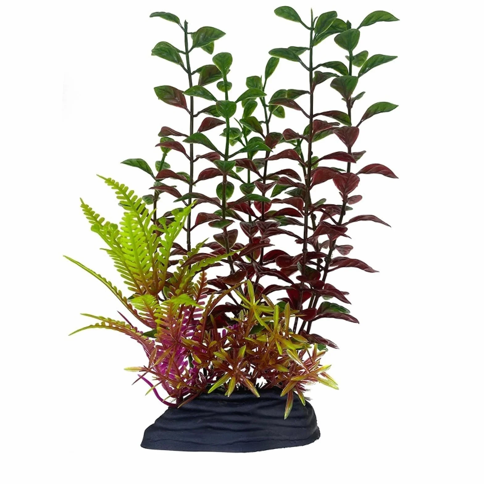 Adornos Artificiales de plástico for Plantas acuáticas, Accesorios simulación for pecera, 3 Piezas B