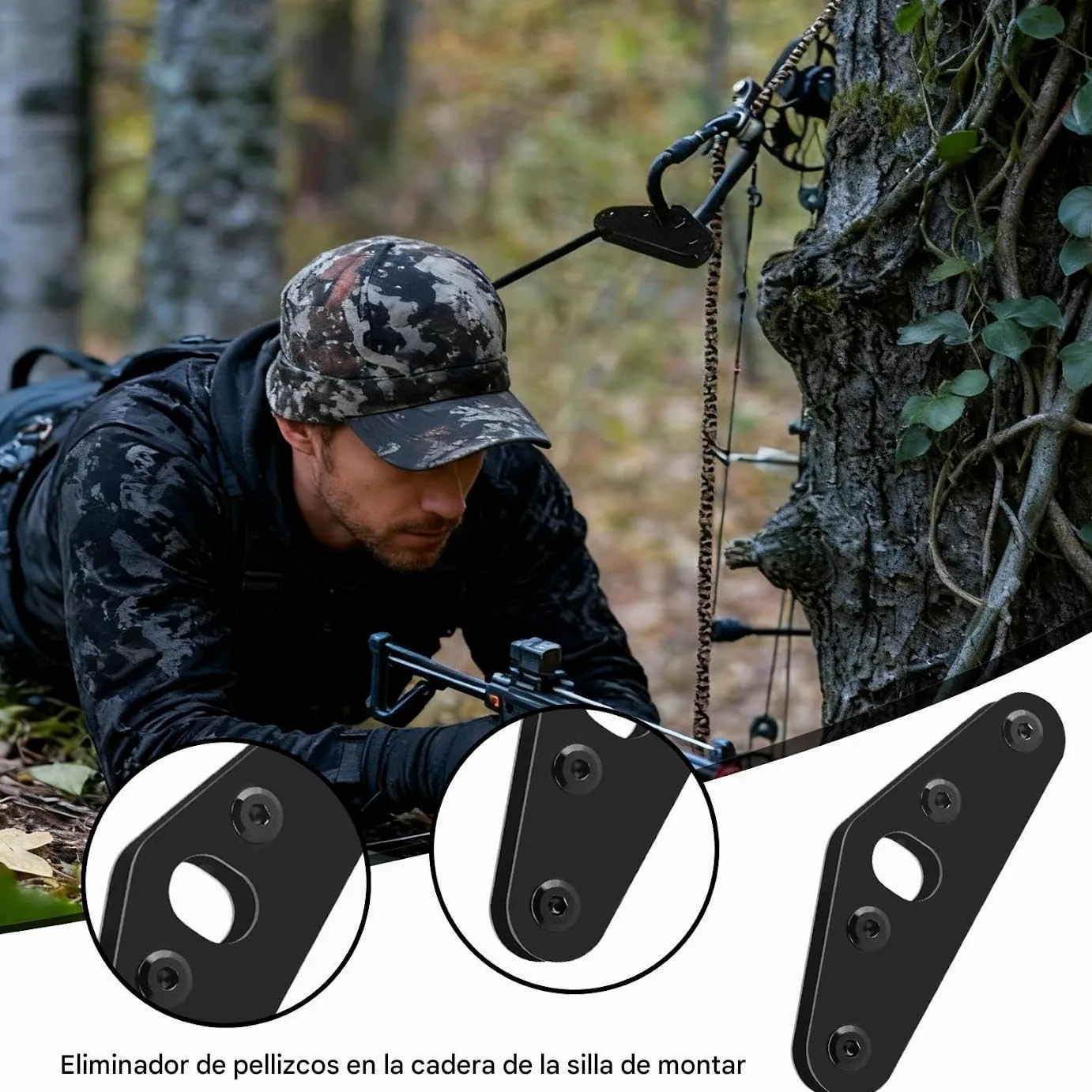 Separador De Puente En Silla De Montar Soporte Separador De Puente En Acero | Eliminador De Presión En Cadera Para Camping Viajes Pesca Jardín Patio Y Actividades