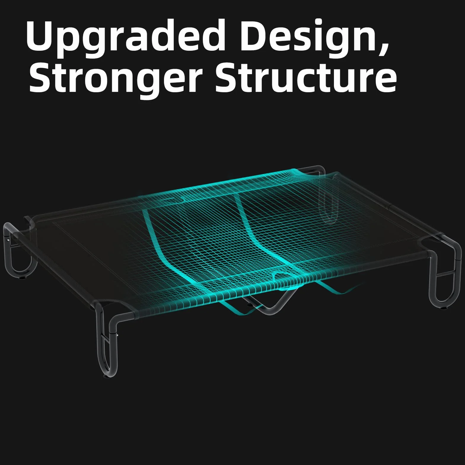 FAYDUDU Cama Elevada Perro Came Grande para Perros Grandes/Medianos/Pequeños Lavable Transpirable Cama Mascota Exterior para Verano (X-Large)