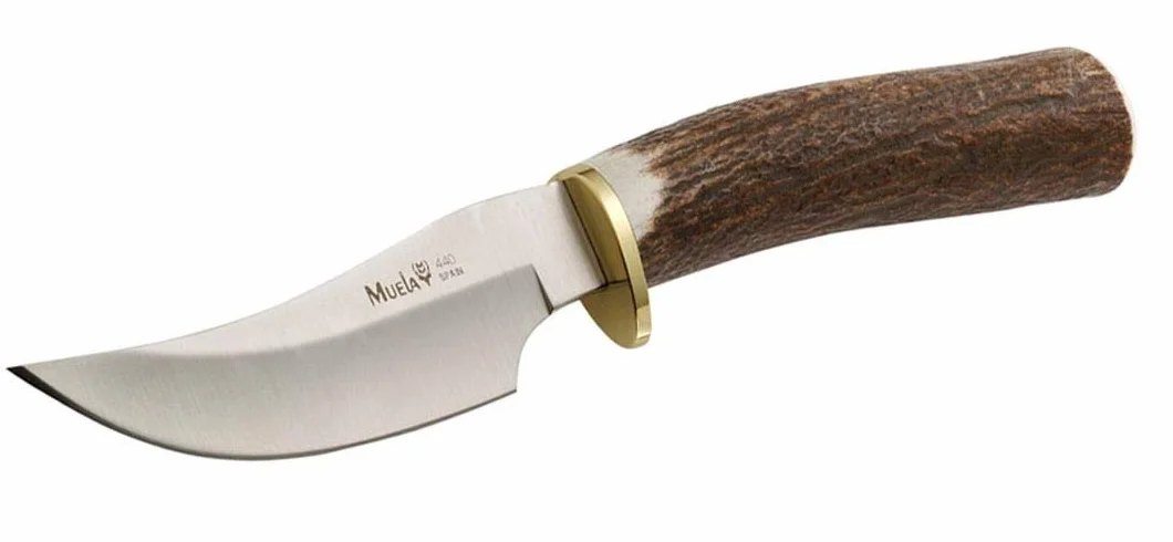 Muela Cuchillo DP-10A acero MoVa 10 cm asta de ciervo Caza Pesca Supervivencia Bushcraft