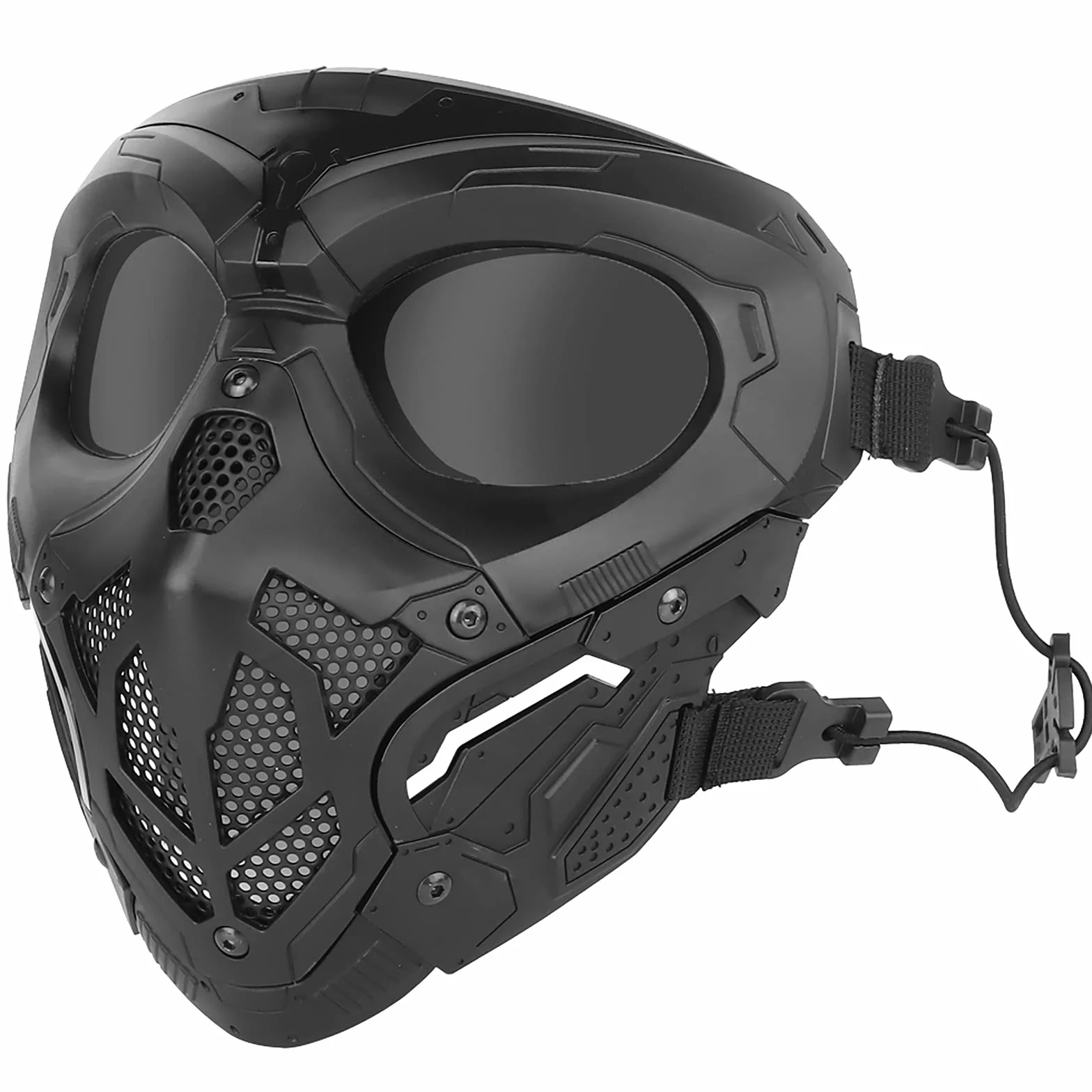 Máscara táctica Airsoft Paintball Cráneo Cara Completa Halloween CS Wargame