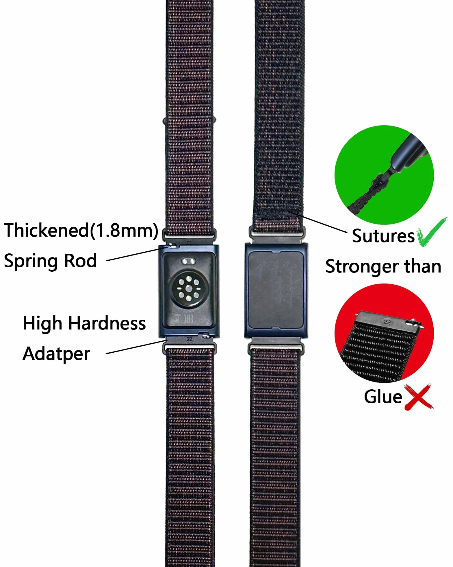Amazfit Helio Strap 50cm Nylon Correa Pulsera Brazo Tobillo Sport Hombre Mujer