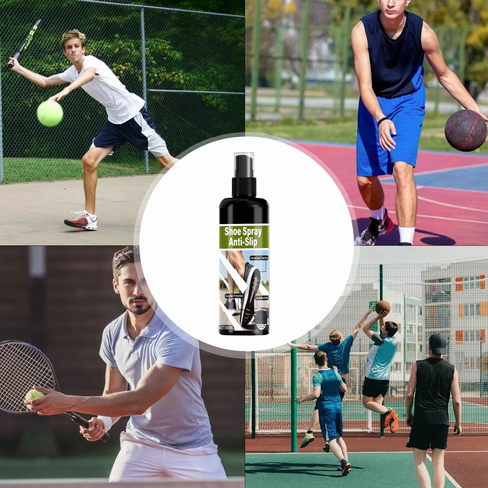 Grip Spray do Butów Koszykarskich 100ml - Szybkoschnący, Bez Klejenia, Sprzęt Treningowy