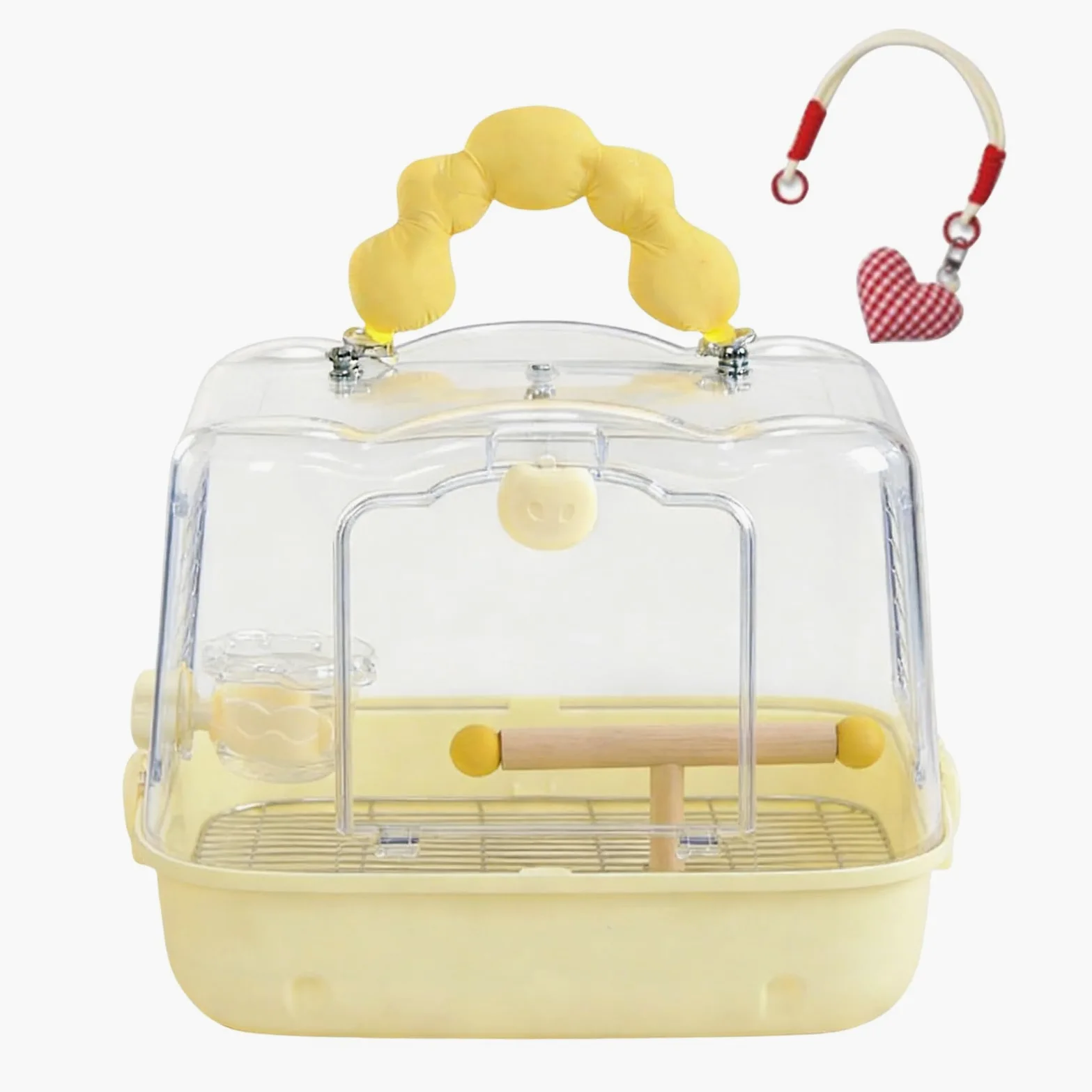 Jaula de Viaje para Aves Bolso Transportador Transpirable para Loros | Bolsa Para Transportar Aves Con Soporte para Ninfas en Excursiones