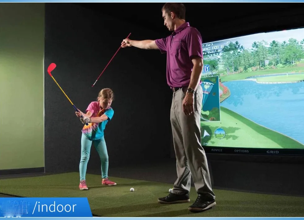 Hierros para palos de golf junior con eje de carbono y superficie extra grande