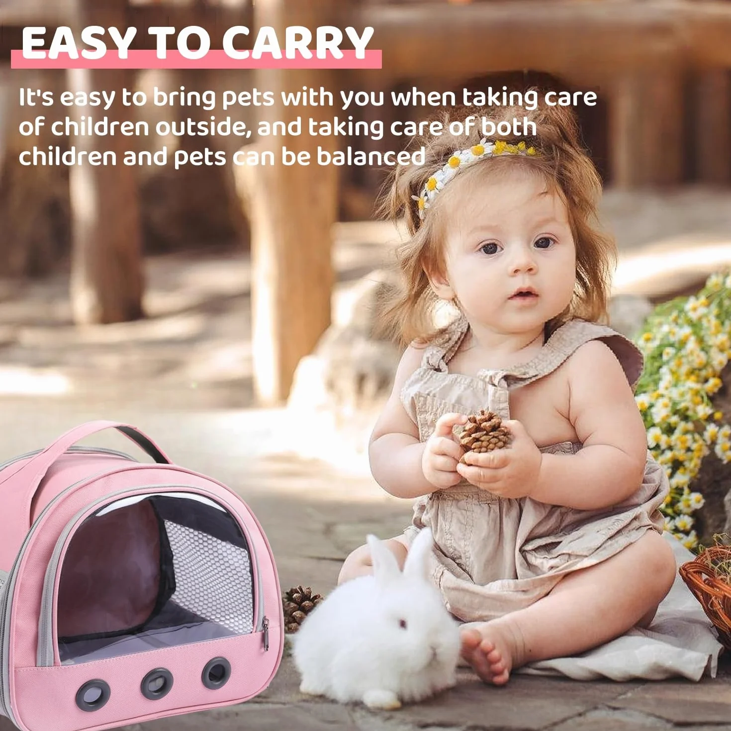 Pequeña bolsa de transporte para mascotas, bolsa de transporte para animales pequeños, caja de transporte para gatos, con correa para el hombro, bolsa de transporte para cobayas, bolsa de transporte