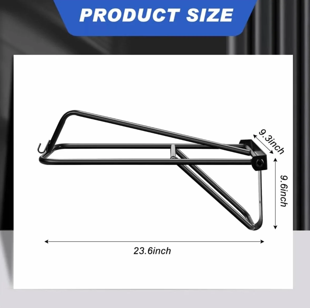 Portasilla de montar, Sólido Metal Resistente a la corrosión Negro Indeformable Estilo clásico Almacenamiento montado en la pared Estante de silla de montar de alta resistencia for establos(1 pcs)