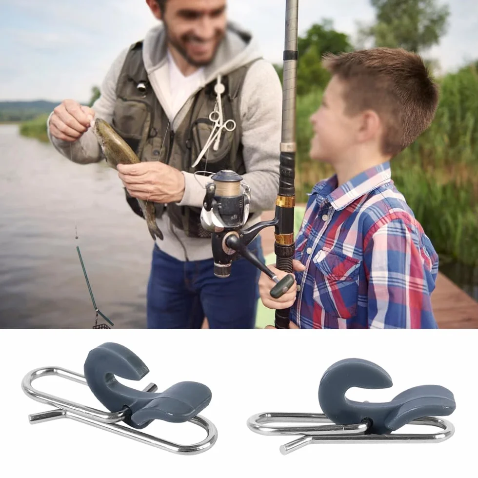Clips de Impacto para Pesca de Acero Inoxidable, 50 Piezas para Agua Dulce y Salada