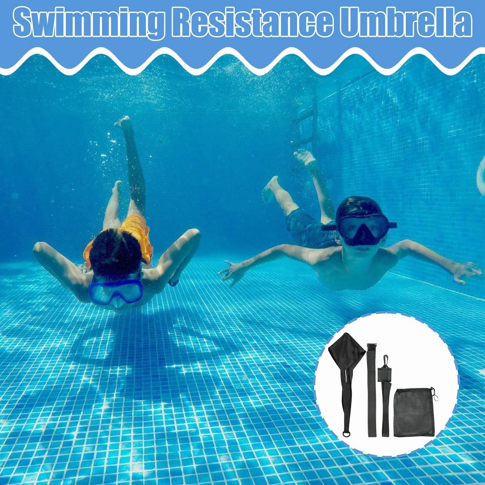 Arnés de resistencia para natación en piscina