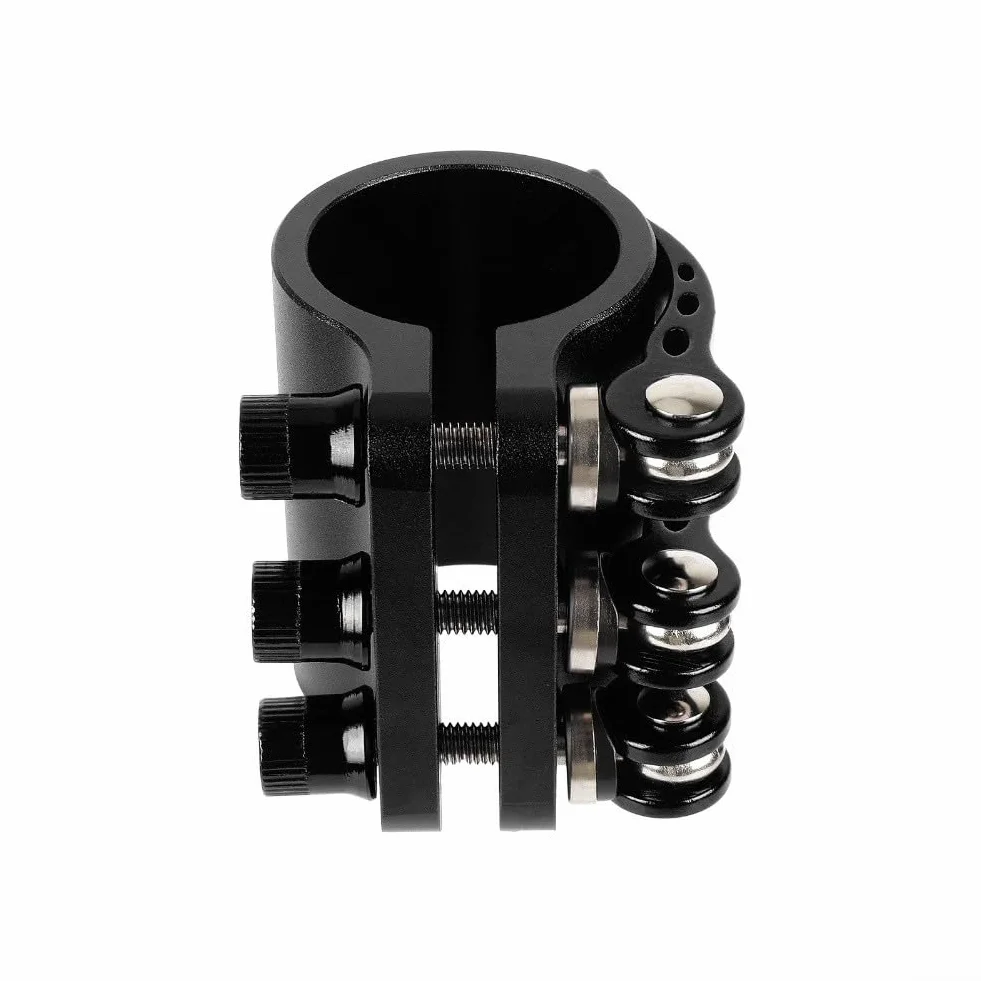Clip de abrazadera de bloqueo de aleación de aluminio reforzado para Kaabo Mantis10 Scooter Pole (negro)