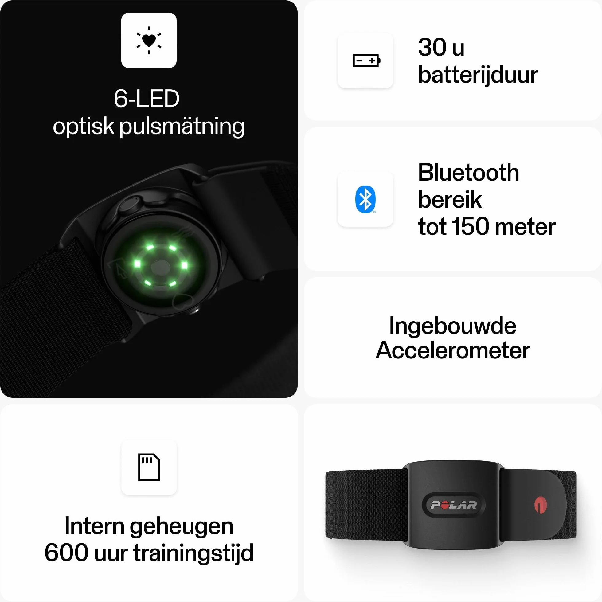 Polar Verity Sense Czujnik Tętna Ant+ Bluetooth Dual Kompatybilny z Peloton Endomondo Zwift