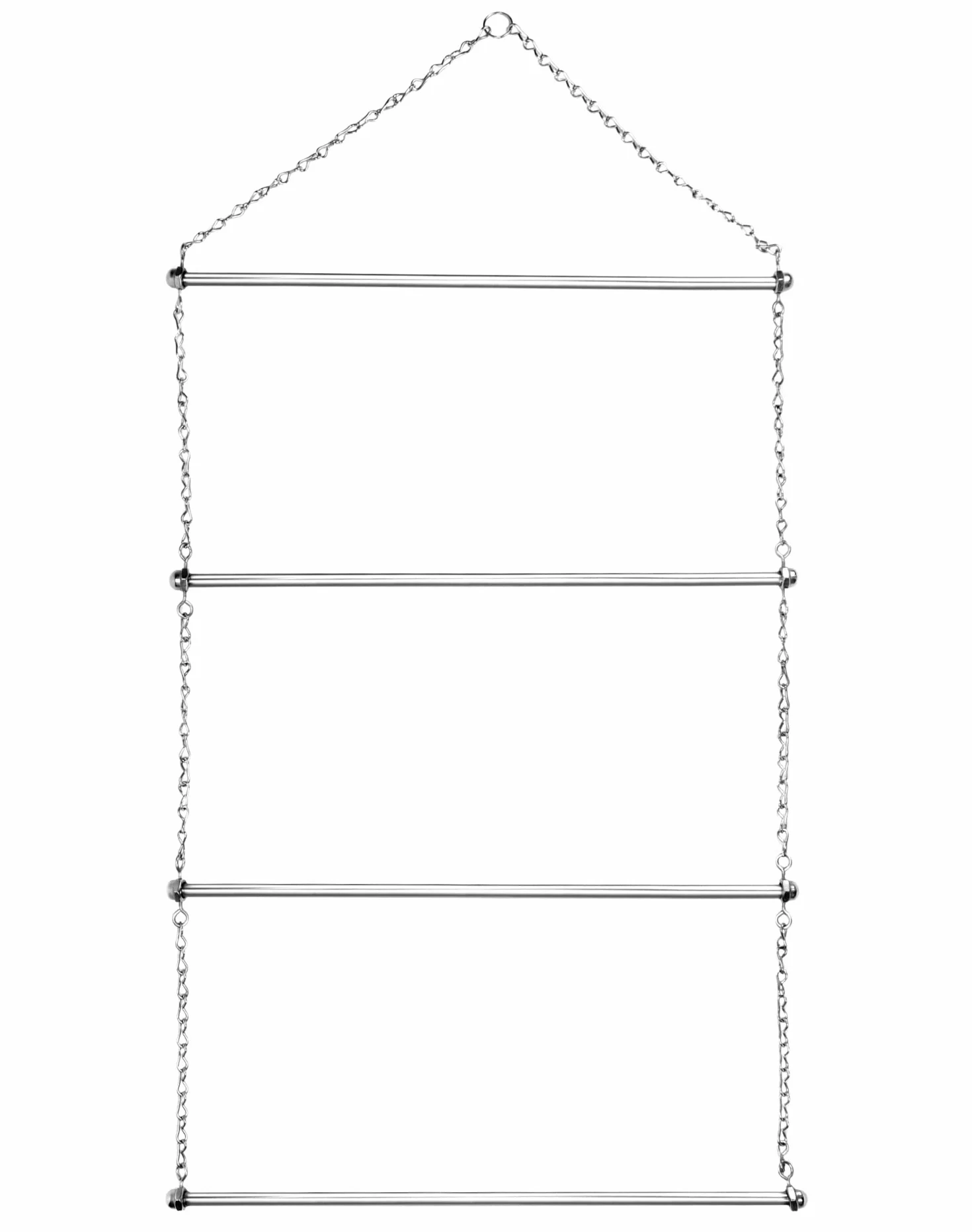 QWORK® Estante para Mantas de Caballos, 60 cm Acero Inoxidable 304 para Almohadillas para sillas de Montar, Almohadillas para Caballos y Toallas, construcción Resistente de 4 Niveles