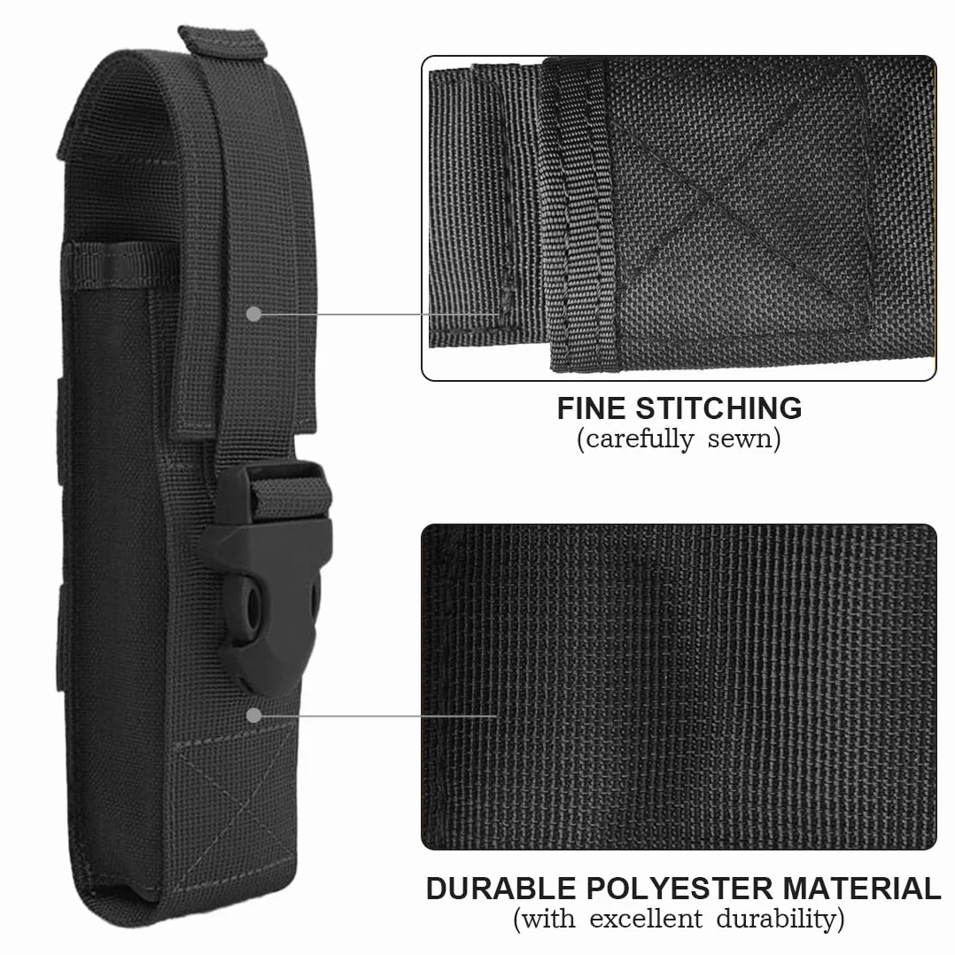 Funda de Linterna Táctica Universal Colgante Negra