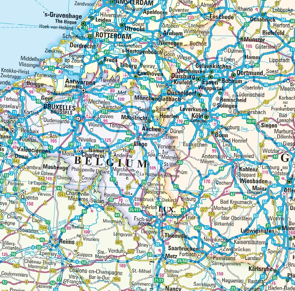 Philip's Europe Road Map