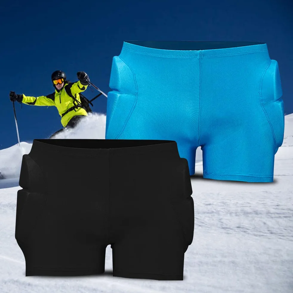 Pantalones Cortos Acolchados con Protección de Cadera 3D para Patinaje, Snowboard, Equitación y Ciclismo