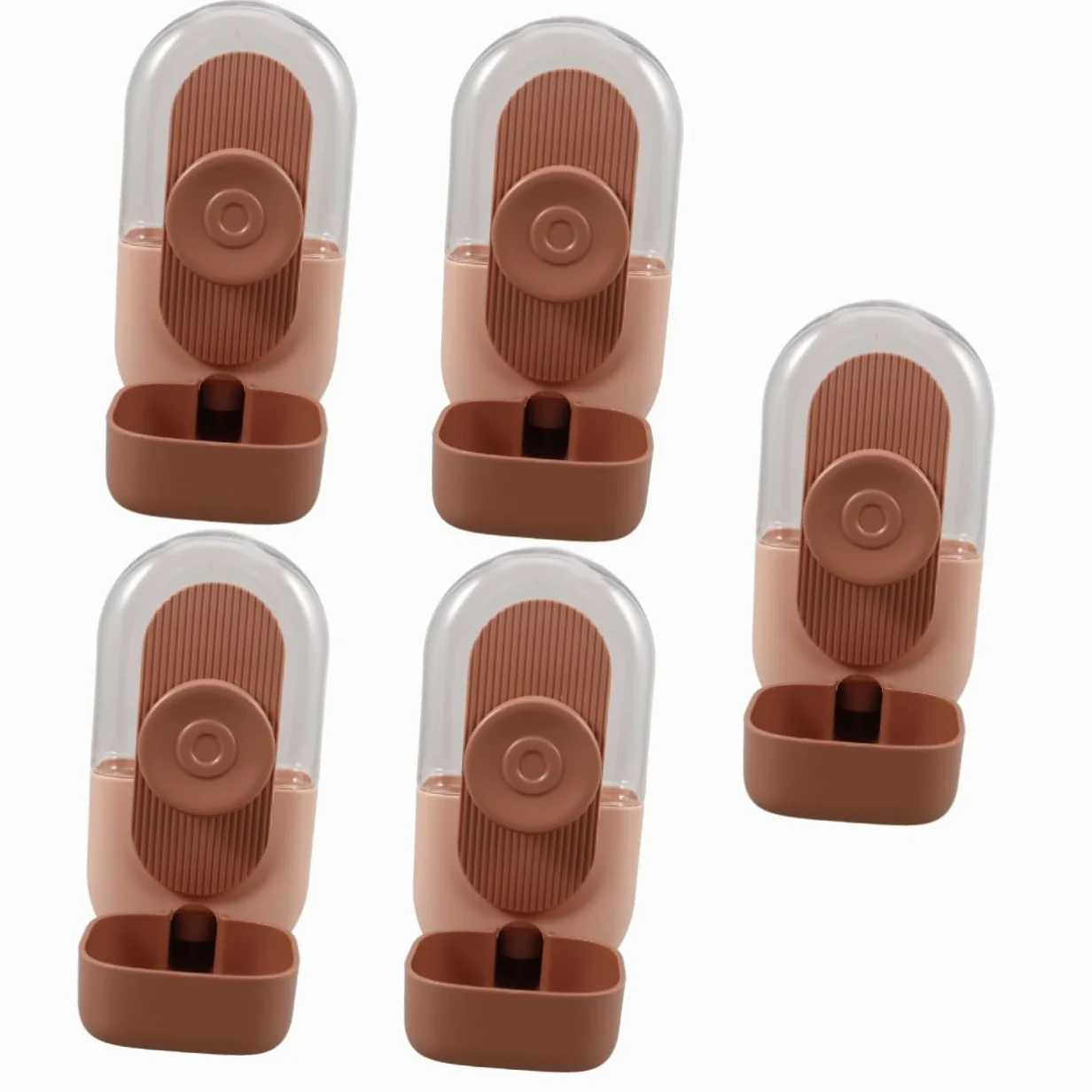BESPORTBLE 5 Piezas Fuente De Agua para Mascotas Comedero De Agua para Ratas Dispensador De Agua De Jaula Comedero Automático De Agua para Pájaros Botella De Agua De Conejos Rosa Las Caderas