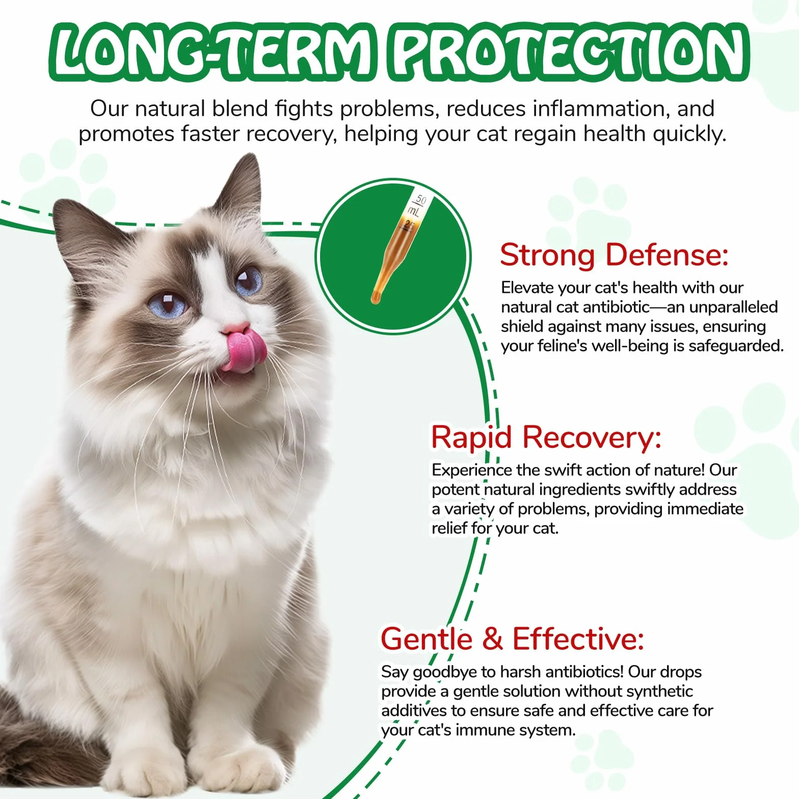 Antibióticos Naturales para Gatos, Antibióticos para Gatos, AntibióTico Natural para Gatos cistitis, Apoyo inmune y Cats Allergy Itch Relief, Health Supplies Cat UTI Antibióticos, 60 ml