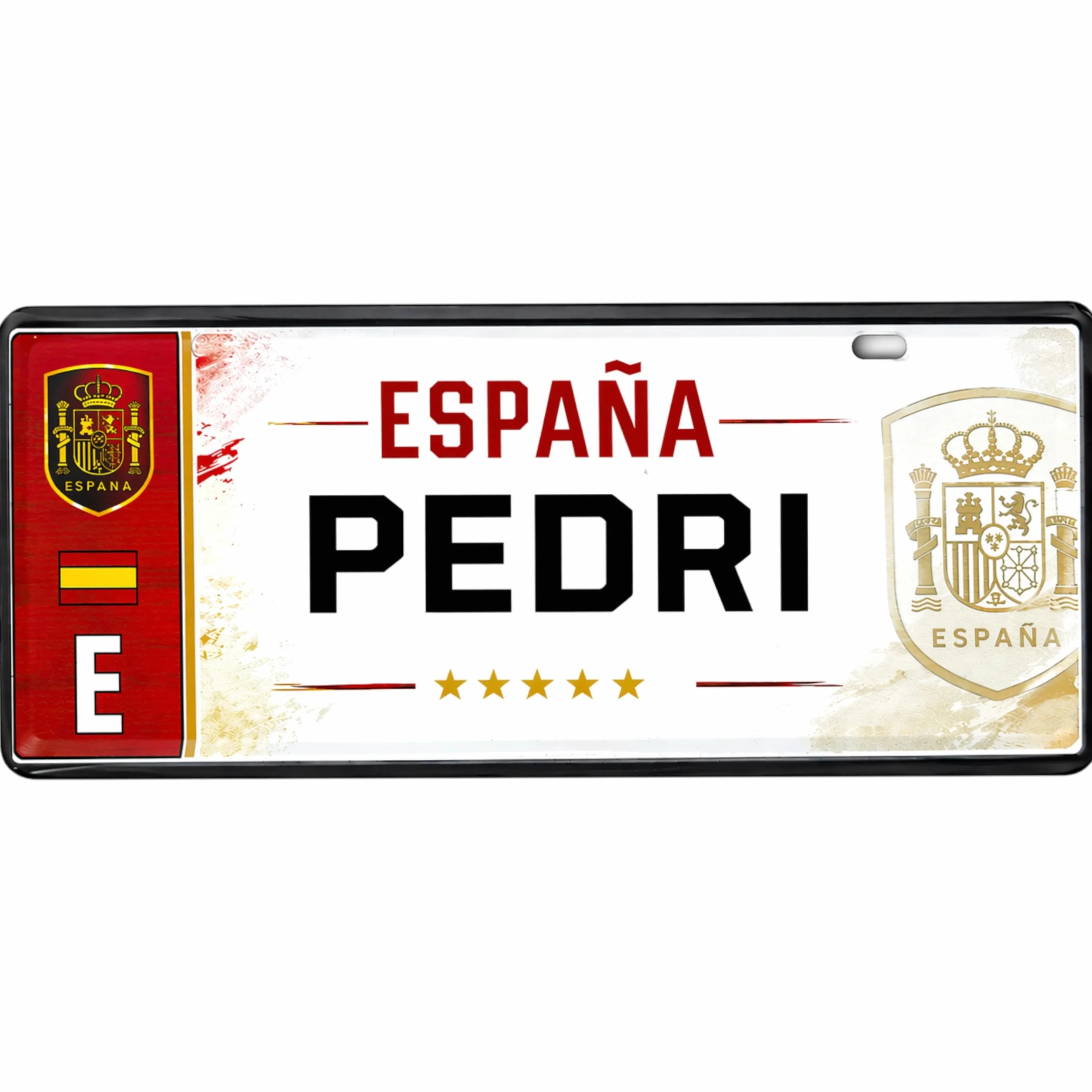 Champion's City ESPAÑA FC Matrícula Personalizable 6x14 cm RFEF