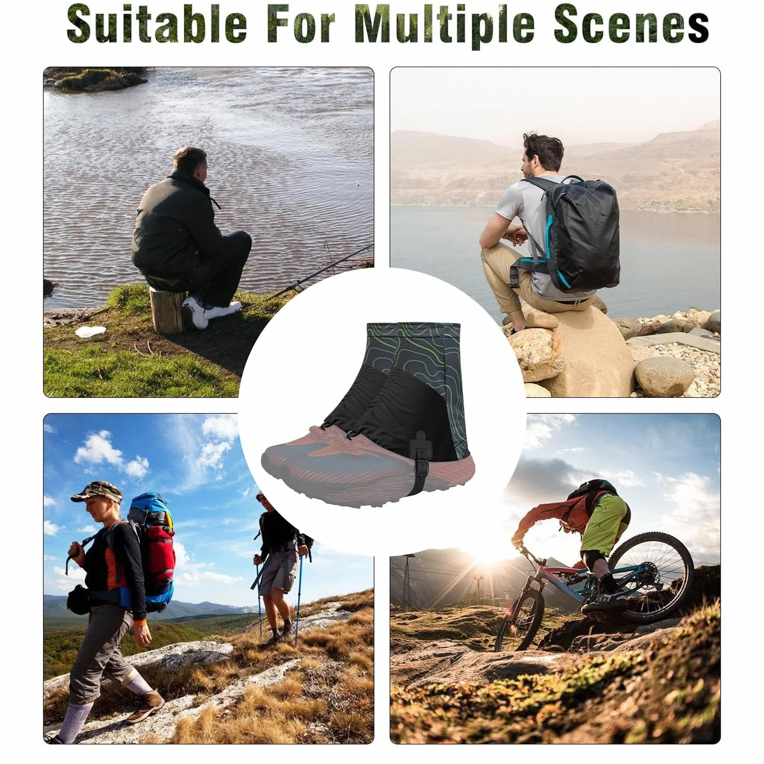Polainas Para Trail Running - Ajustables Y Transpirables, 1 Par De Polainas Para Botas