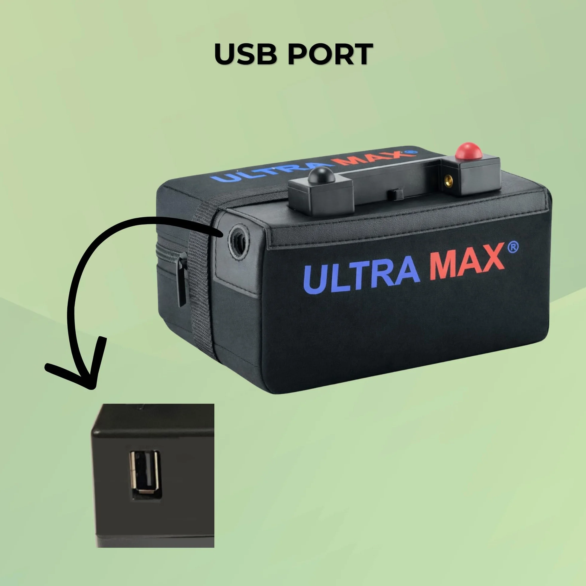 ULTRAMAX Batería para Carrito de Golf 12 V 18 Ah 27 Agujeros