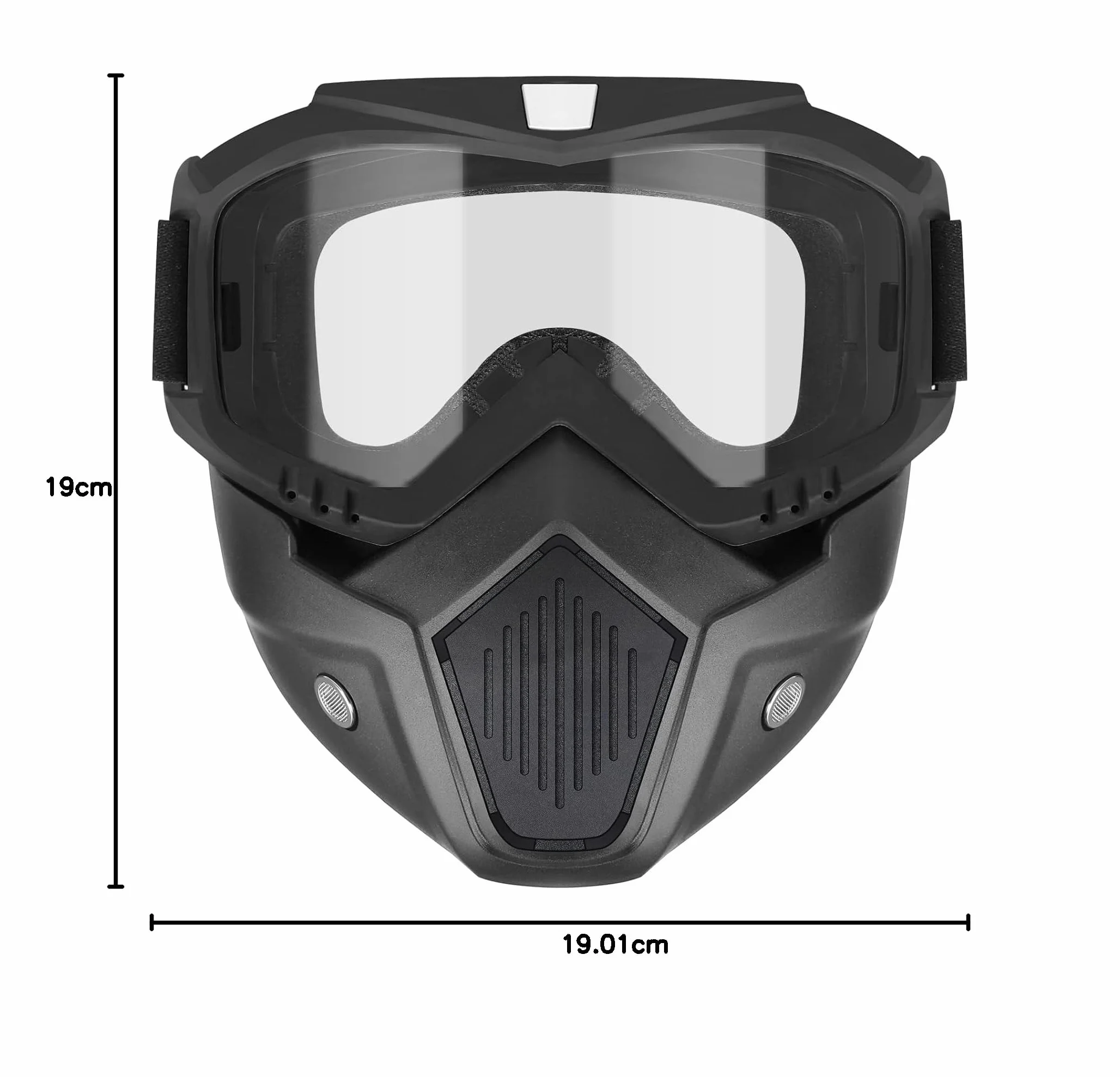 Airsoft Paintball Full Face Tactical Mask with Goggles for Motorcycle Cycling Skiing Halloween Cosplay
