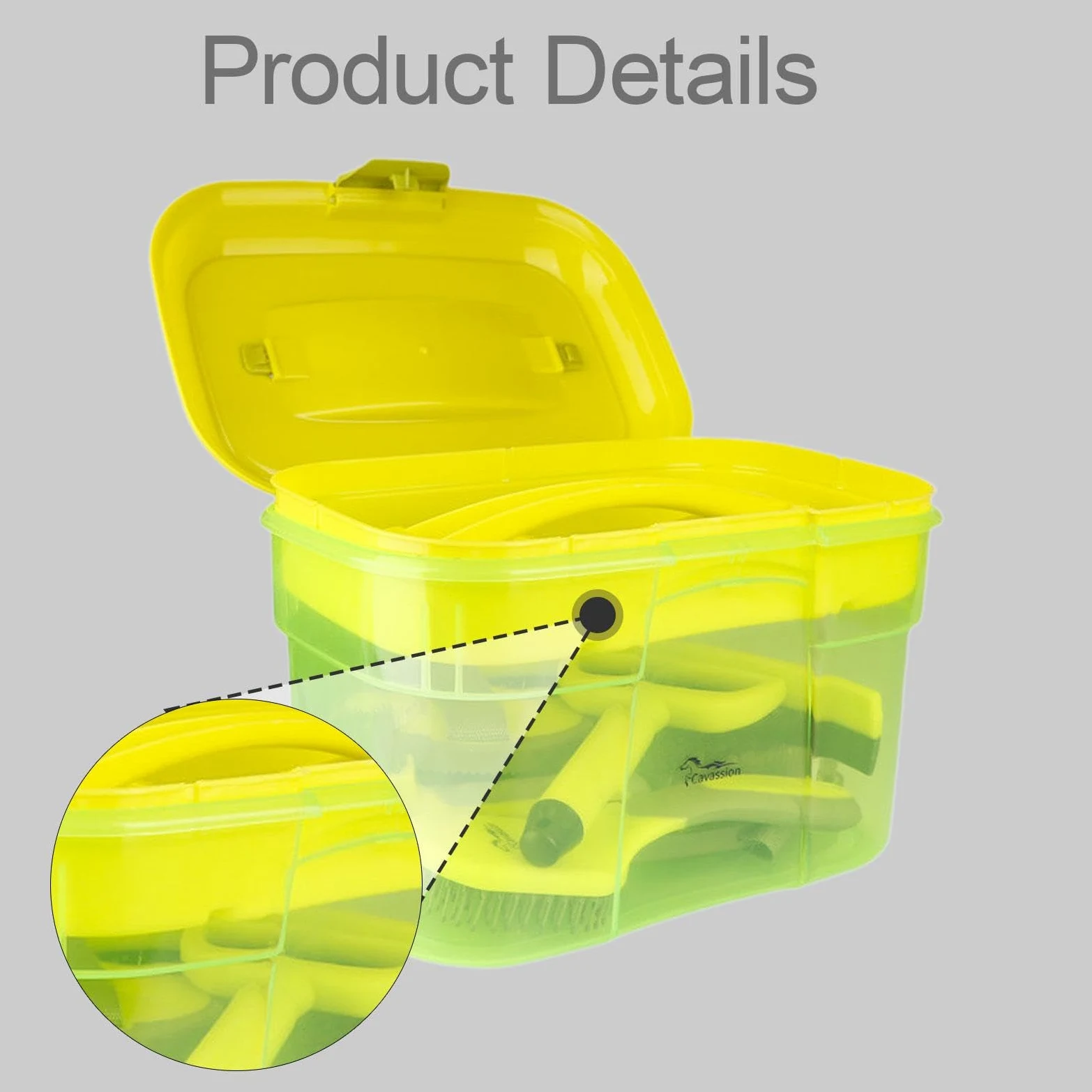 Kit de Aseo para Caballos de 8 Piezas con Organizador, fácil de Usar, raspadores, eficaz, práctico, cepillos para Caballos de Calidad.