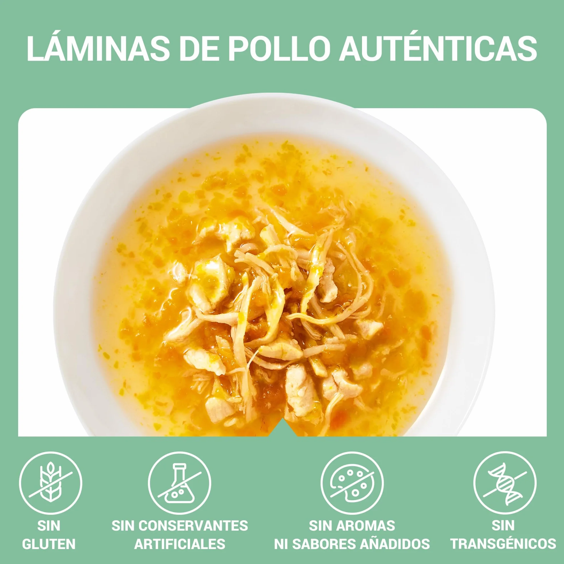 Schesir, Sopa con Filetes de Pollo con Zanahorias y Calabaza, Cibo Húmedo Complementario para Gatos, Receta Original, 100% Natural, Cruelty-Free, 12 x 40g