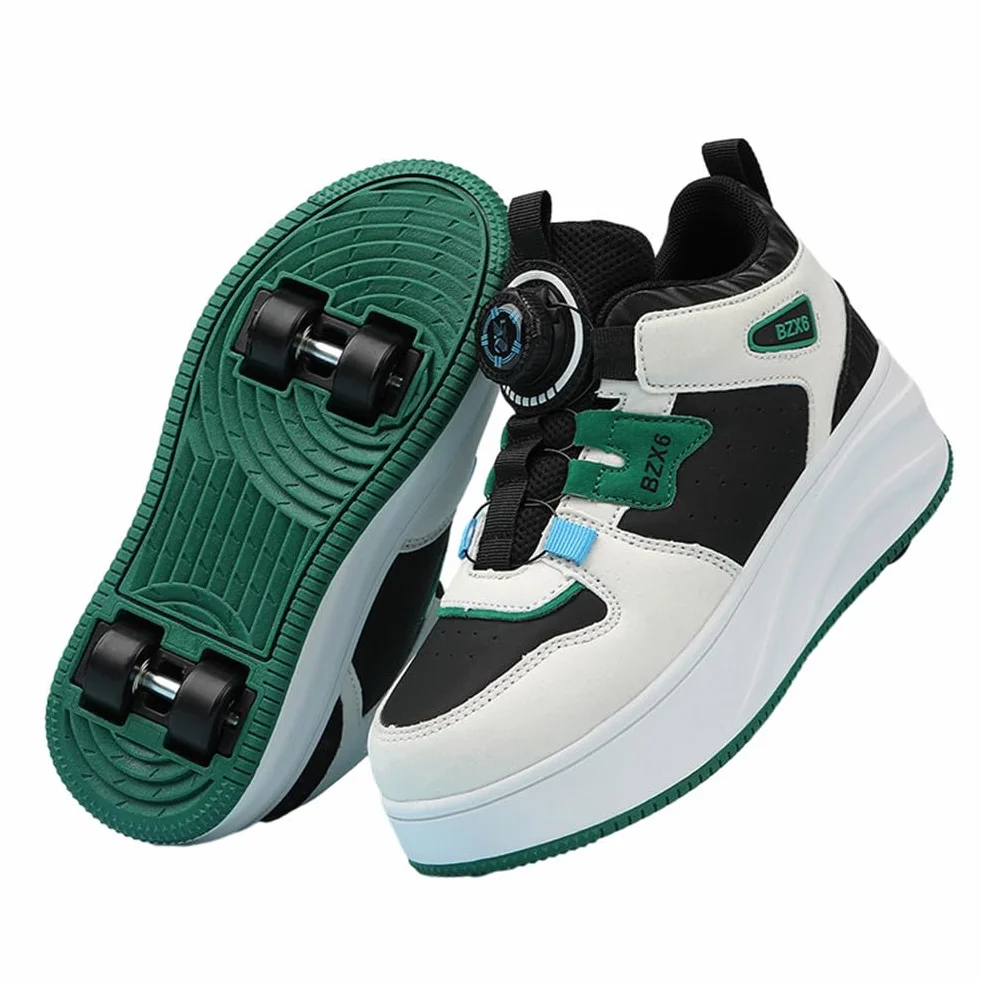 ENEN Zapatos con Ruedas Zapatillas para Niños y Niñas, Exterior Patinaje Multifuncionales Dos Estilos