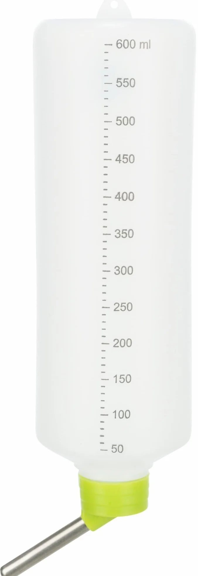 TRIXIE - Bebedero de Chupete para Roedores y Conejos, 600 ml, Botella de Plástico con Válvula de Bola de Acero Inoxidable, Agua Limpia y Jaula Seca, Fácil Montaje Colgante