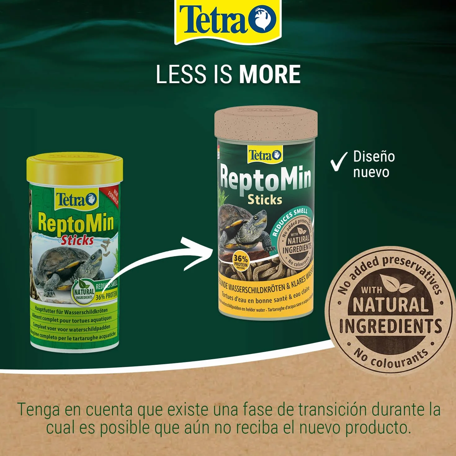 Tetra ReptoMin alimento para tortugas 1 l