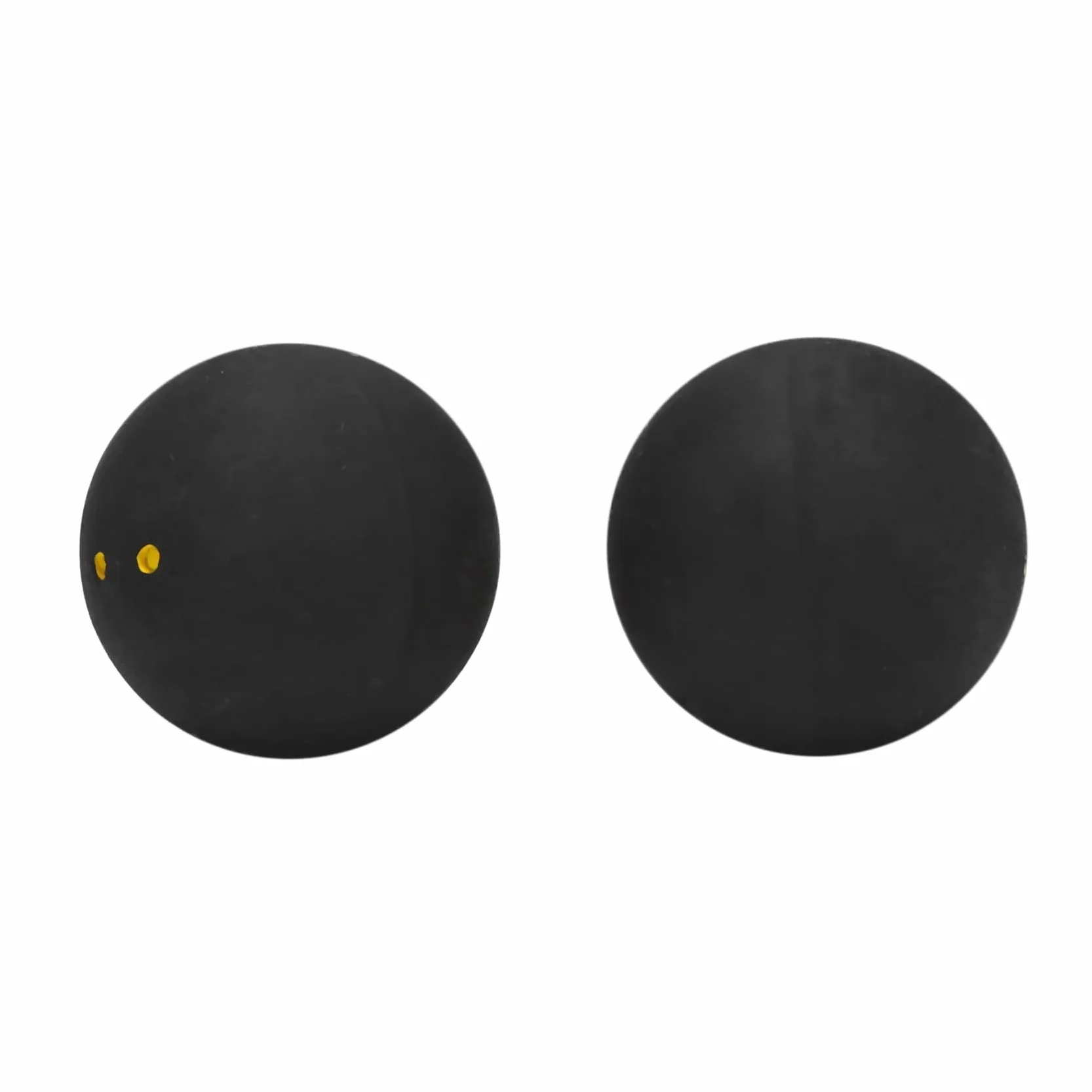 Squash Ball Dos Puntos Amarillos Pelotas de Goma Baja Velocidad Competición (2 Piezas)