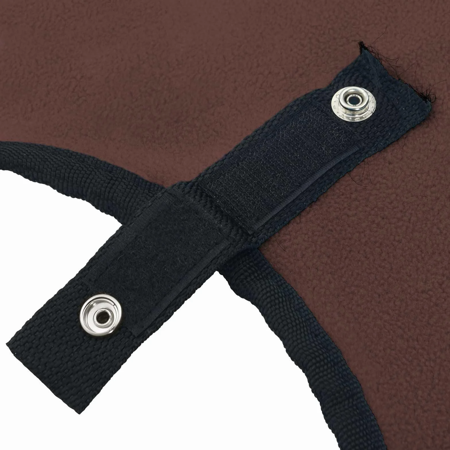 Manta de invierno para caballo, color marrón oscuro, 75 cm, poliéster con funda extraíble, transpirable e impermeable, para transporte de pastos, con cierre en el pecho y cinturón abdominal