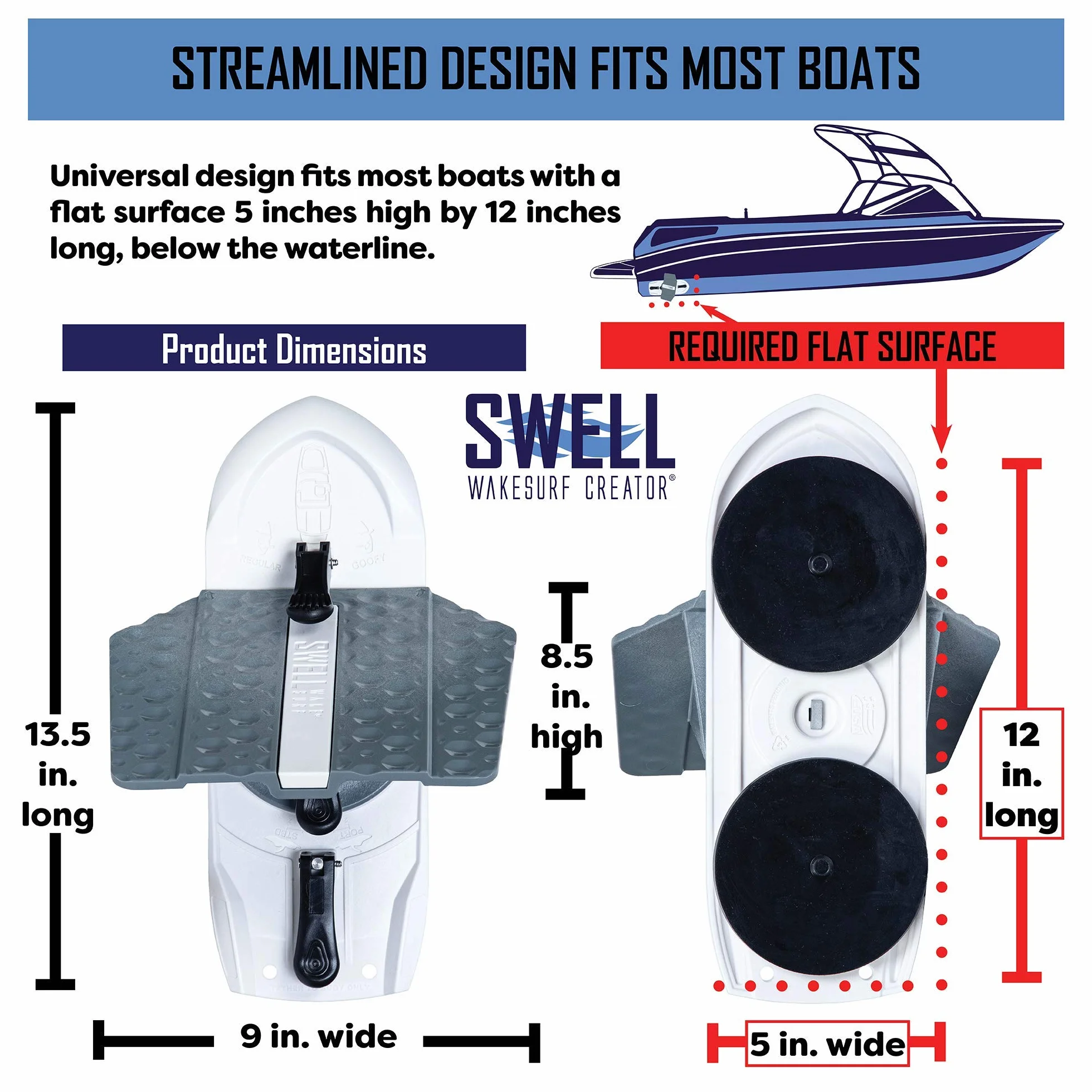 SWELL Wakesurf Creator H3X Wake Shaper Giratorio Textura Hidrodinámica