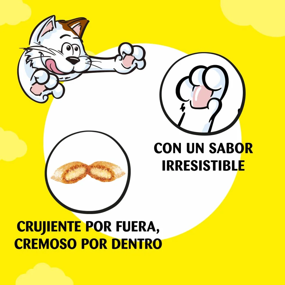 Catisfactions Premios para Gatos, Sabor Pollo, Maxipack (Pack de 4 x 180g)