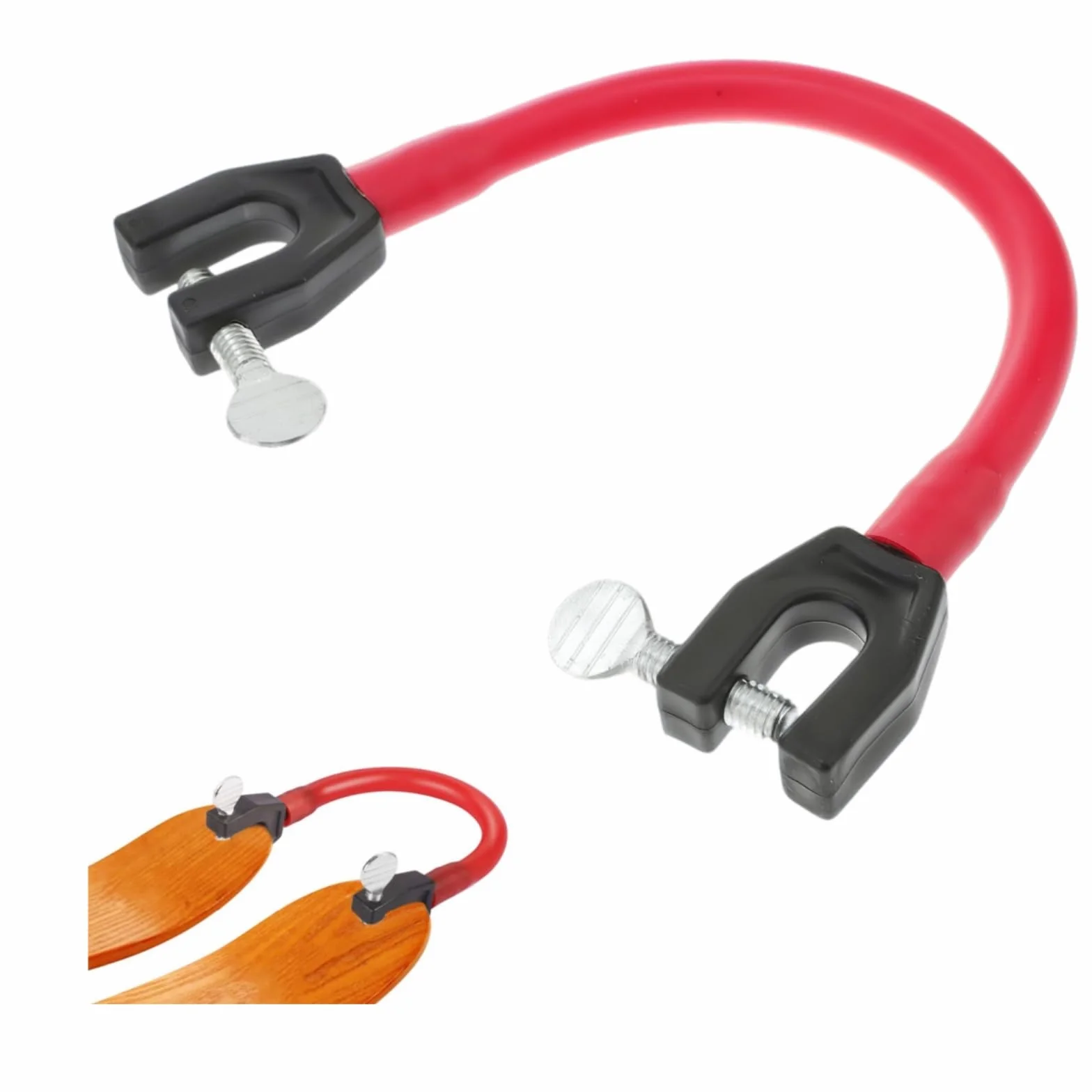Conector de Puntas de Esquí para Principiante, Ayuda para Entrenamiento de Esquí, Control de Velocidad, Accesorio Rojo, 1 Pieza