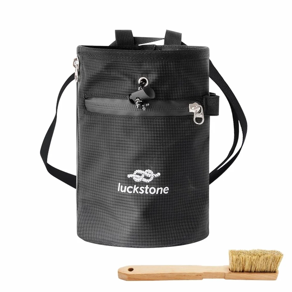 Bolsa de magnesio para escalada con cepillo y cinturón ajustable