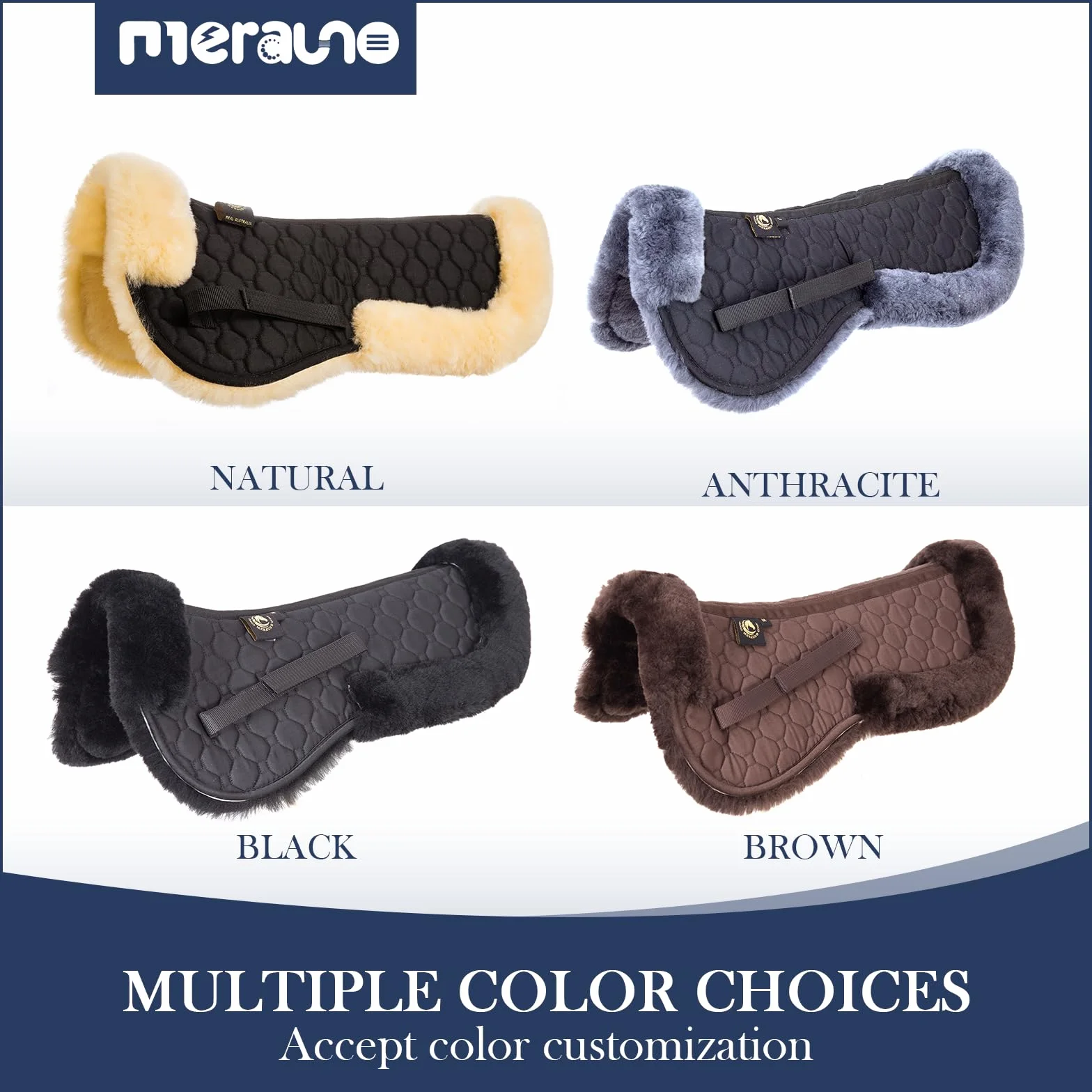 Lambskin - Cojín para silla de montar (piel de cordero)