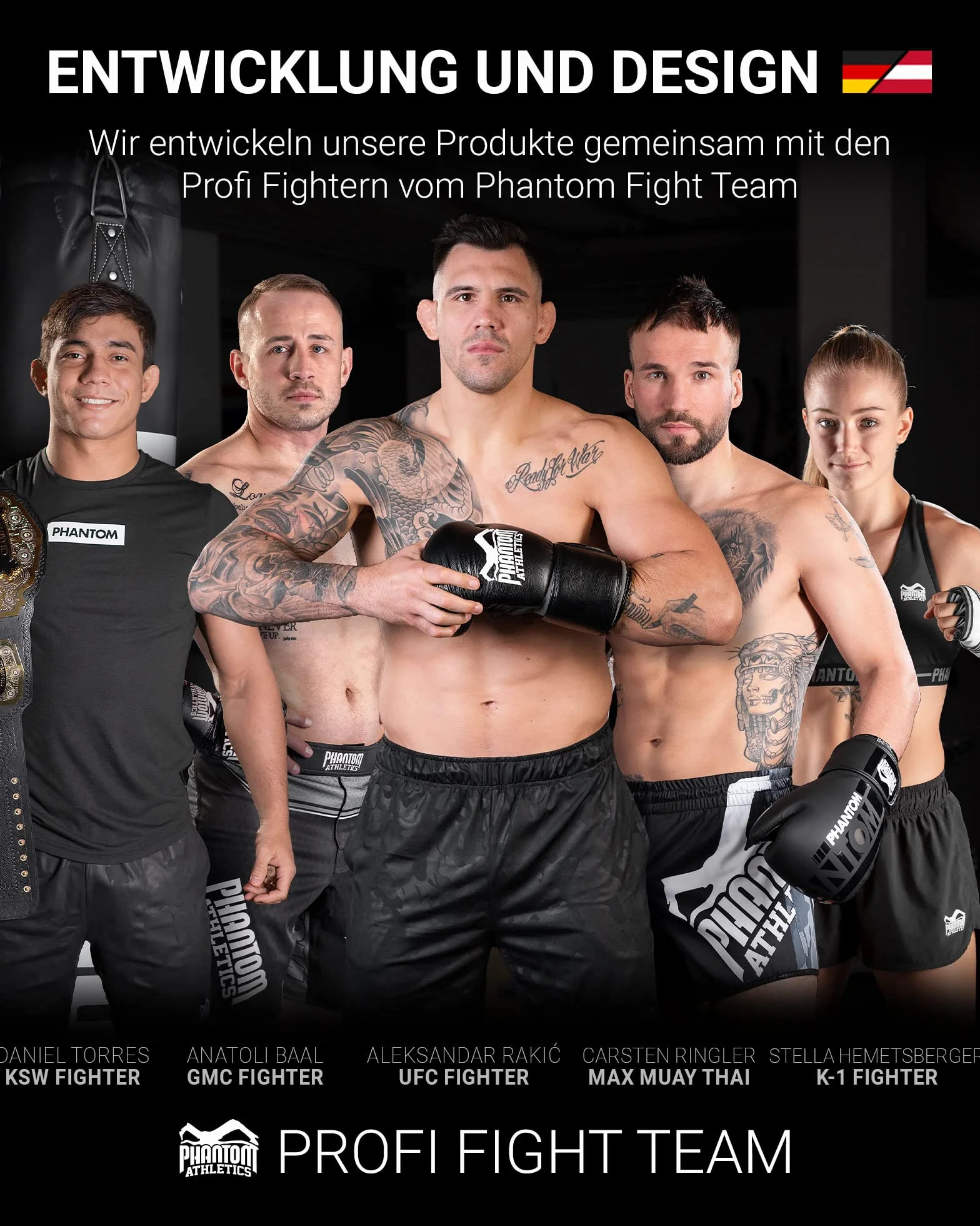 Phantom Fight Squad Guantes de Boxeo Tailandeses para Hombre