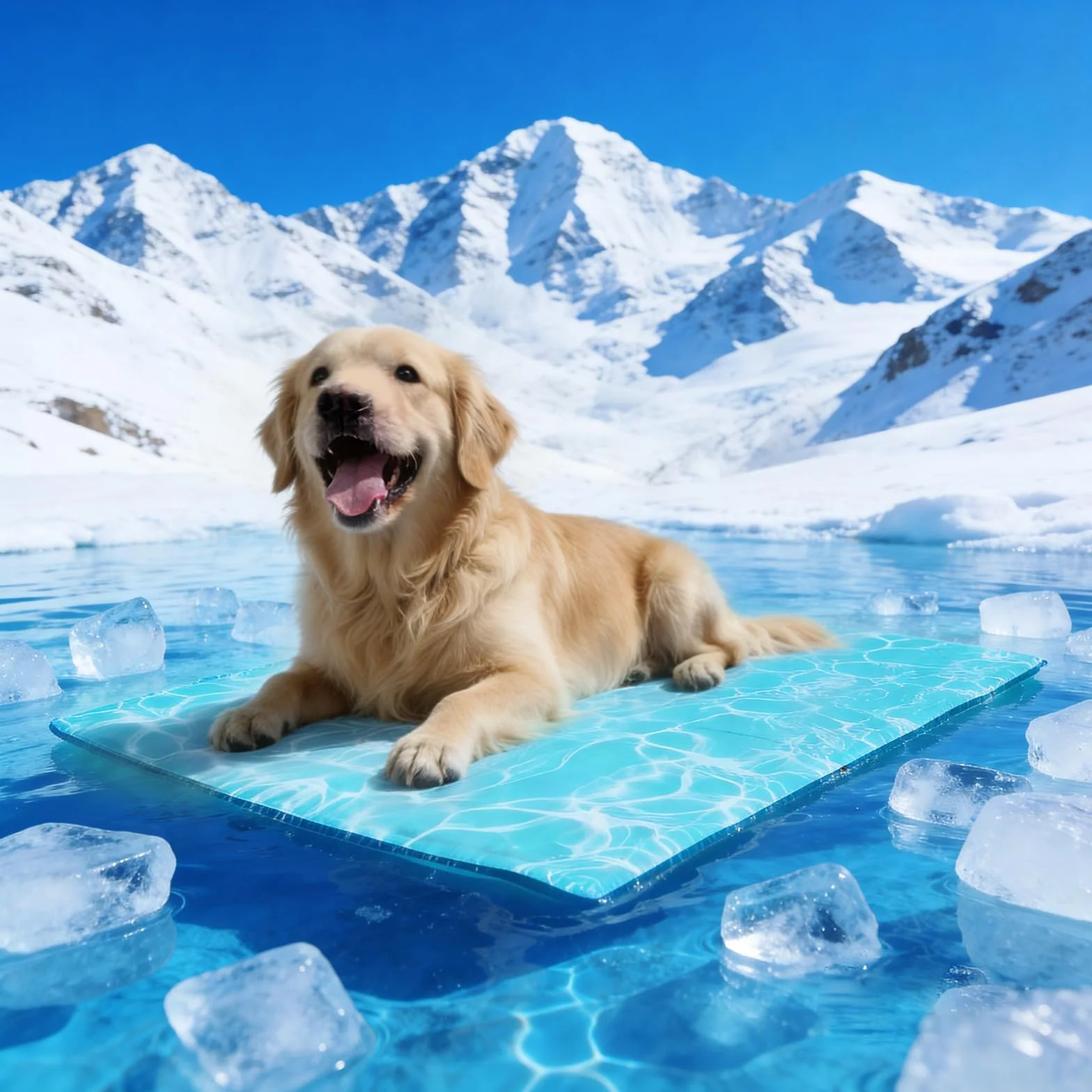 Pawtasy Cama refrescante Perros Manta refrigerante para Perro y Gatos Cama Fria de Verano Alfombra Alfombrilla refrescante colchoneta Fresca para Mascotas Grande XL 100 x 60 cm