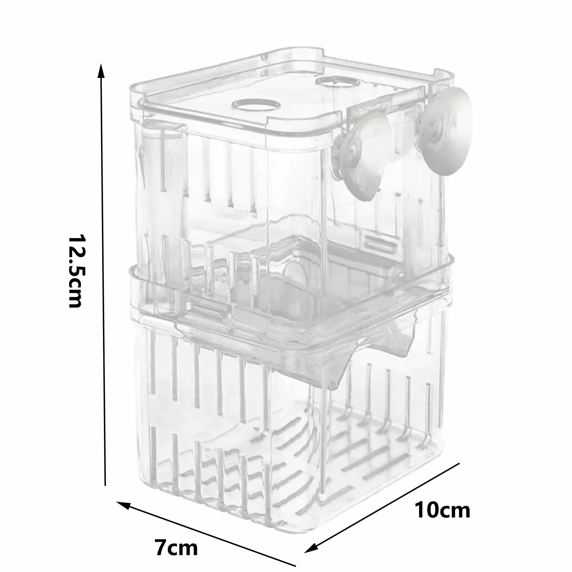 Caja De Cría De Peces De Acuario, Caja De Incubadora De Cría De PláStico Flotante, Cría De Peces De Doble Capa Incubadora, Crianza Y Crianza, Para Peces Agresivos Lesionados, Camarones Pequeños