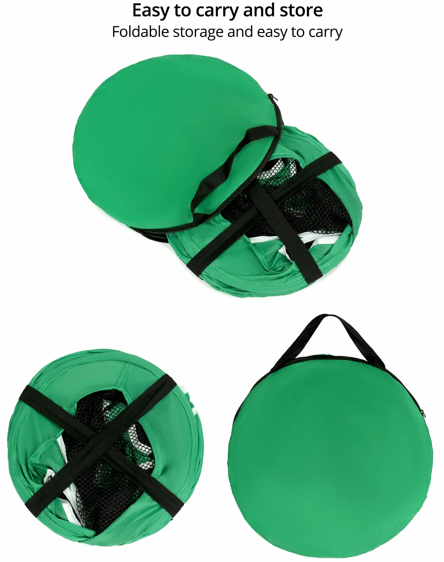 QWORK Red de práctica de golf desplegable con alfombrillas y pelotas de entrenamiento