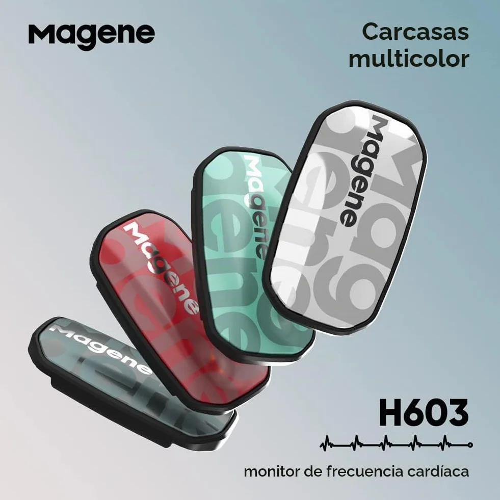 Magene H603 Monitor de frecuencia cardíaca Correa para el Pecho IP67 Impermeable Bluetooth 4.2 Ant+