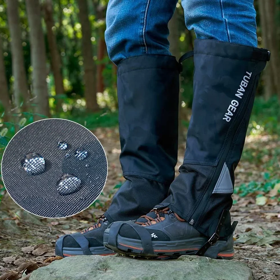 ROTTO Polainas Impermeables Senderismo Nieve Trekking Caza Cremallera Totalmente Abierta