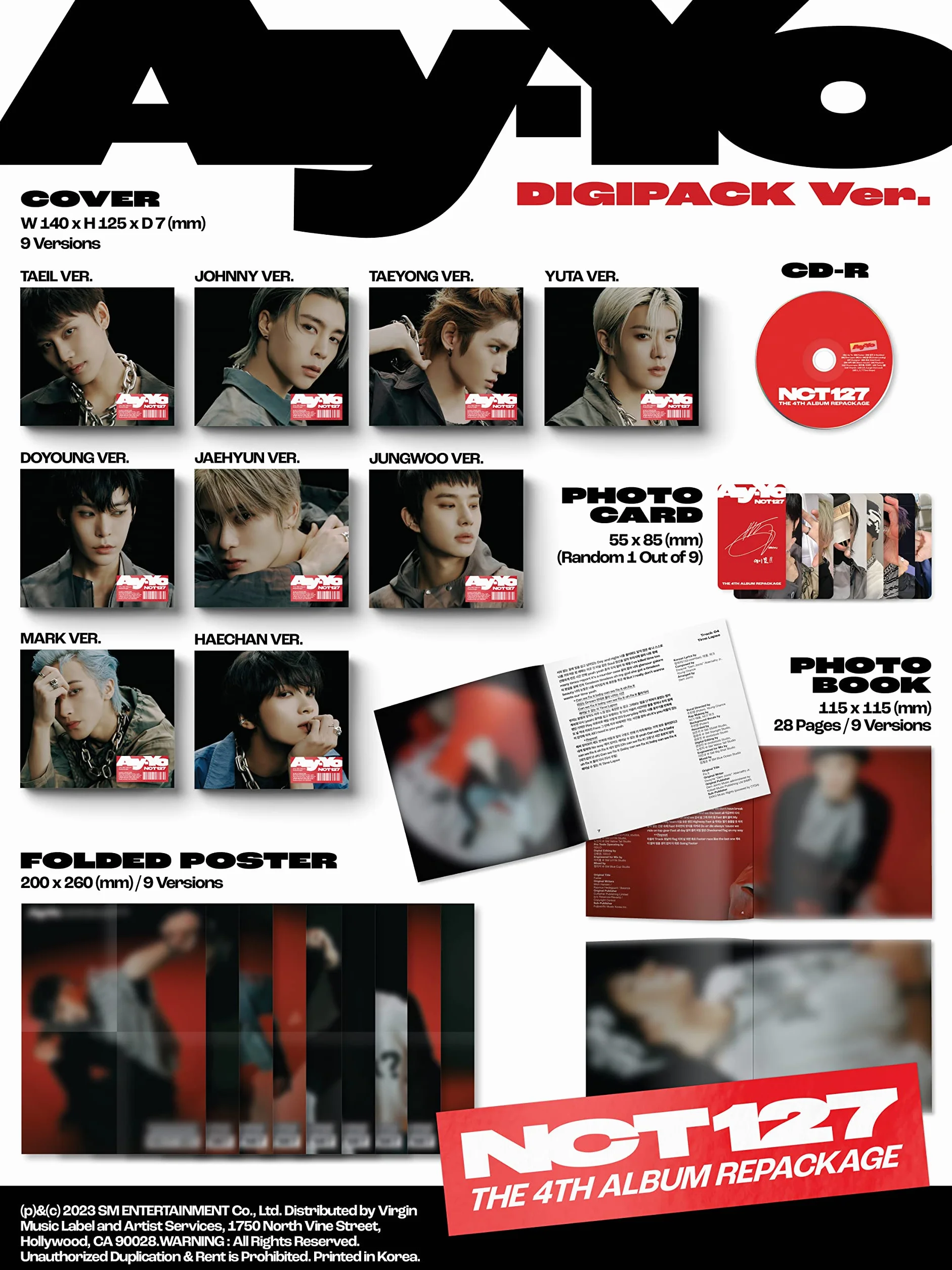 The 4th Album Repackage 'Ay-Yo' Digipack Ver. CD