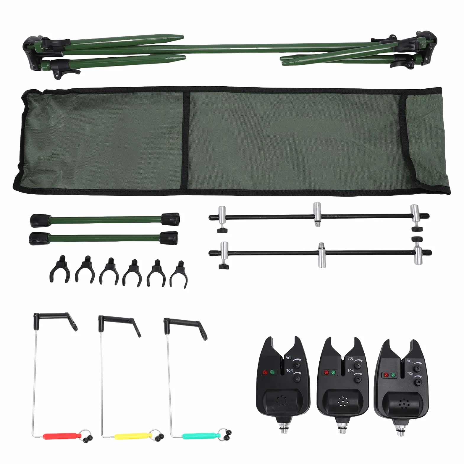 Soporte Ajustable Retráctil para Caña de Pescar de Carpa, Accesorio Universal de Alta Resistencia