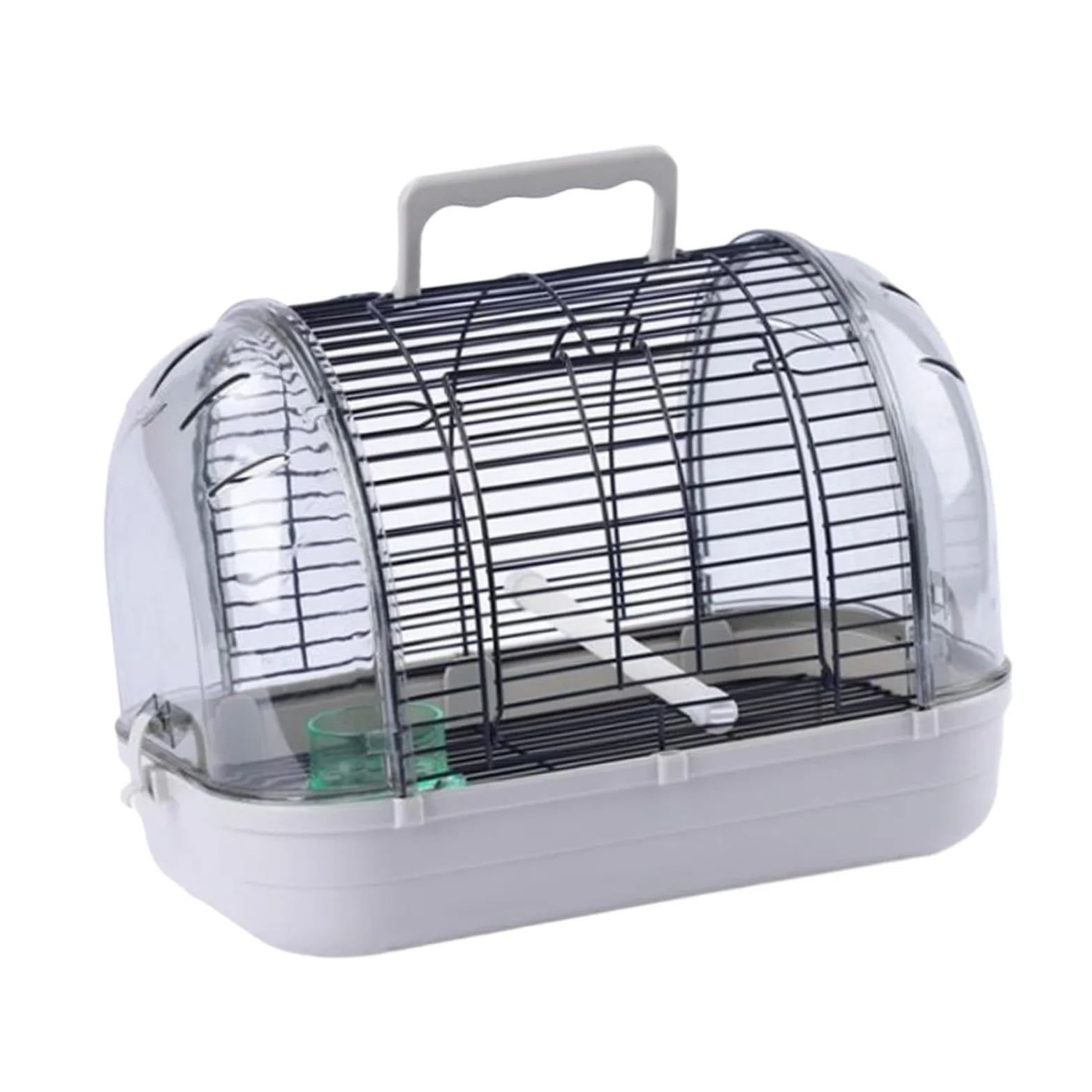 Fenteer Transportador de Aves para Loros Y Periquitos, Diseño Práctico, L Gray