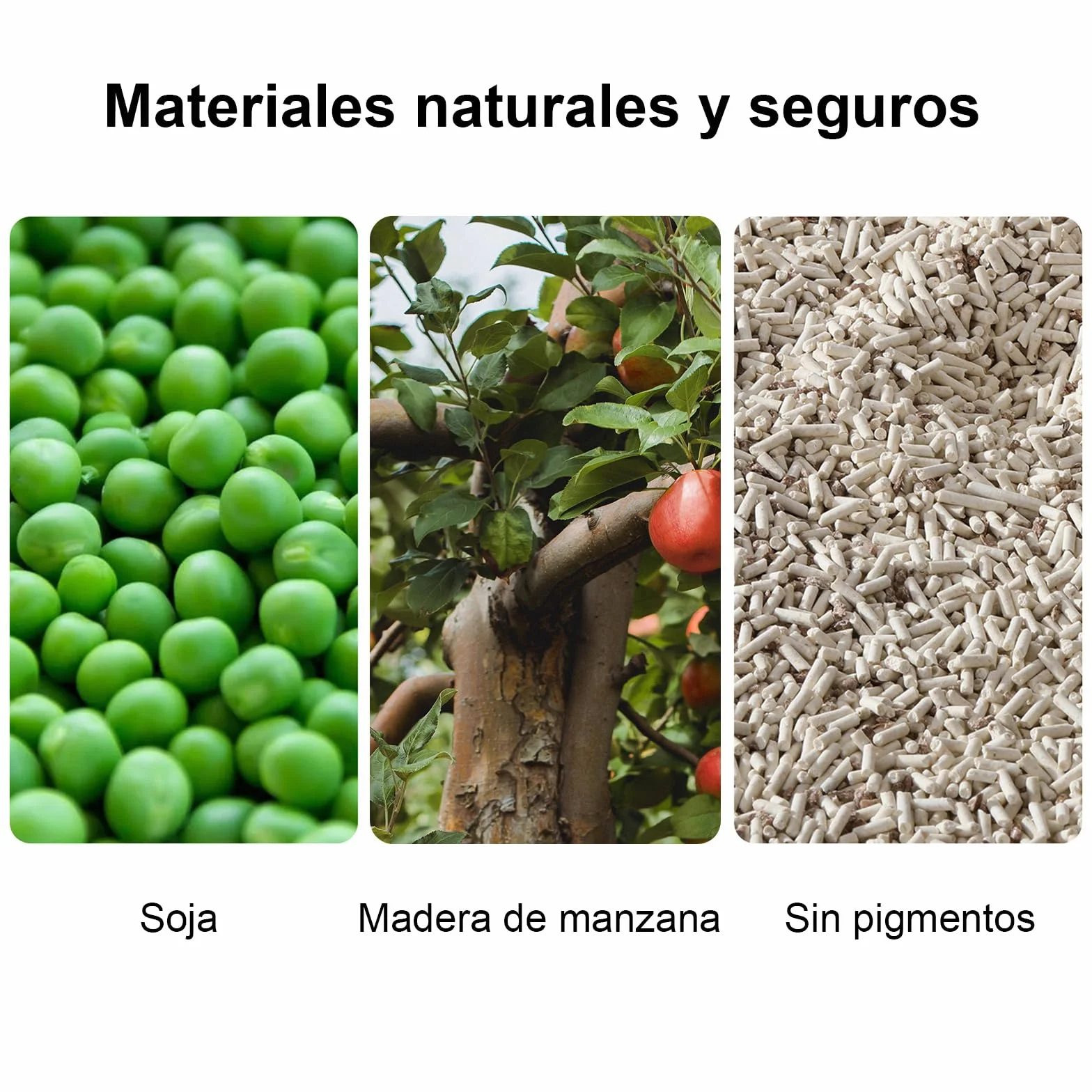 FUKUMARU Arena de Tofu para Gatos 10.8kg - Arena aglomerante para Gatos, Mezcla de pellets de madera de manzana, Libre de Polvo y fácil de aglomerar, Control de olores, se Puede desechar en el Inodoro