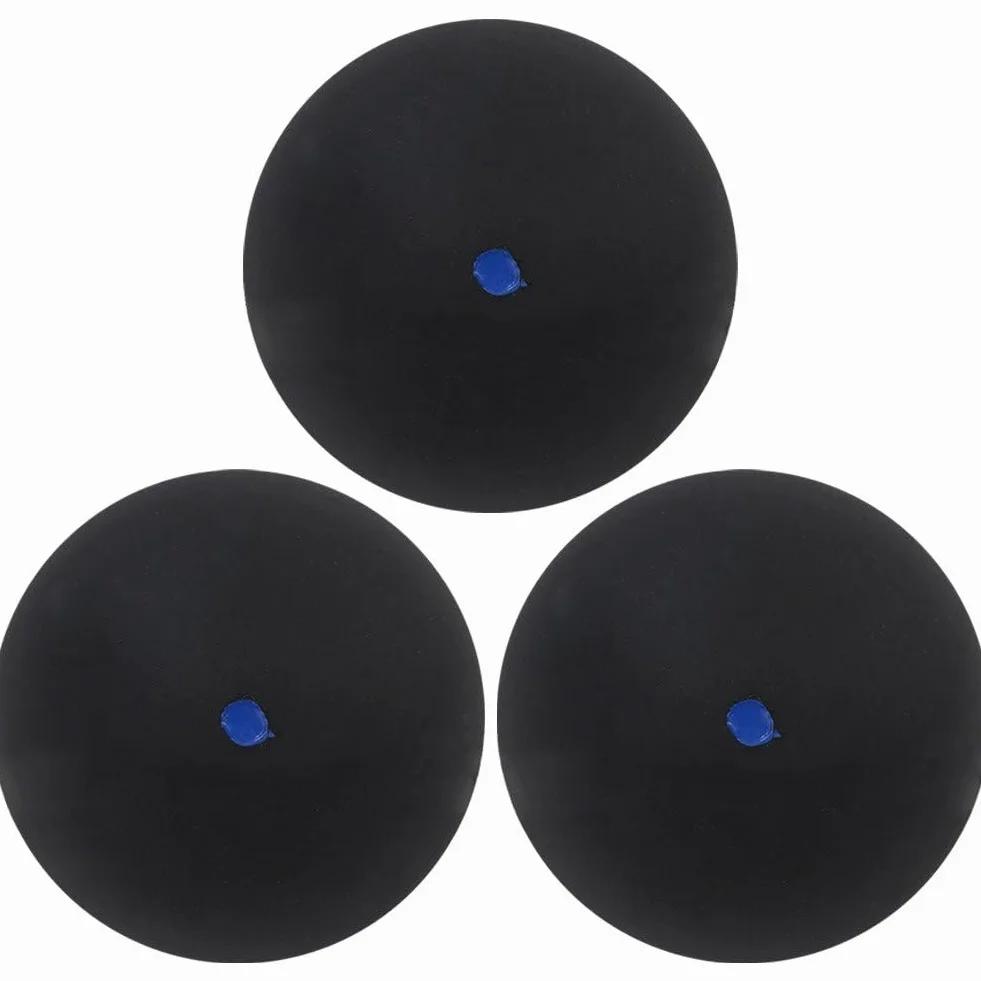 Sanfly Pelotas De Squash 3 Piezas Goma Profesional Punto Rojo Azul Amarillo