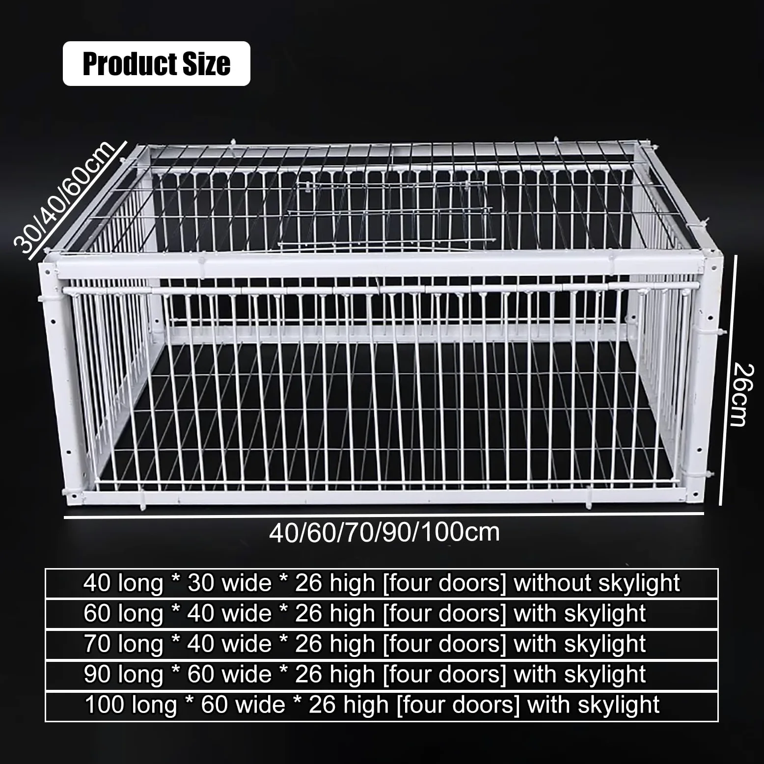 Jaula para pájaros, Trampa para Palomas, Jaula para gallinas y pájaros con diseño a Prueba de Fugas, gallinero portátil para Palomas con Entrada unidireccional, Jaula para Palomas de Cuatro